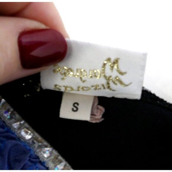 WIZARD'S WARDROBE blue renaissance faire princess dress little girls size S 5/6 - Picture 5 of 7